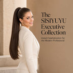 SISIYUYU Human Hair Ponytail Extension, 22 Inch, 130g, Light Neutral Brown, Wrap Around Quick Volume - image 2