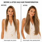 SISIYUYU Halo Hair Extensions Real Remy Human Hair, 12 Inch, 70g, Dimensional Rooted Sunkissed Brown, Invisible Wire for Thin Hair & Natural Volume - image 4