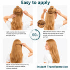 SISIYUYU Halo Hair Extensions Real Remy Human Hair, 12 Inch, 70g, Dimensional Rooted Sunkissed Brown, Invisible Wire for Thin Hair & Natural Volume - image 7