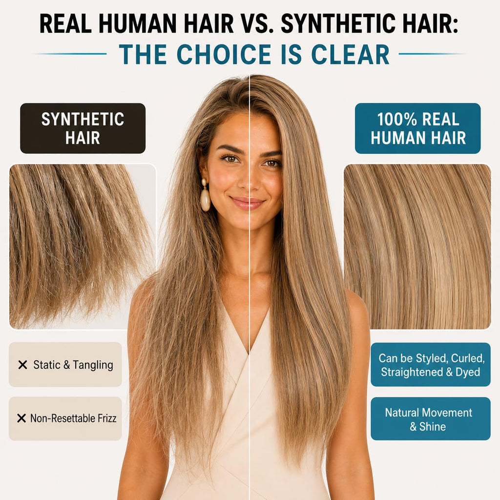 SISIYUYU Halo Hair Extensions Real Remy Human Hair, 12 Inch, 70g, Dimensional Rooted Sunkissed Brown, Invisible Wire for Thin Hair & Natural Volume - image 6