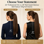 SISIYUYU Human Hair Ponytail Extension, 22 Inch, 130g, Light Neutral Brown, Wrap Around Quick Volume - image 7