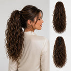 SISIYUYU Human Hair Ponytail Extension, 12 Inch, 70g, Matte Natural Voluminous Pony Tail Hairpiece, Claw Clip Quick Volume - image 7