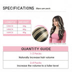 SISIYUYU Invisible Tape-In Hair Extensions Human Hair, 12 Inch, 40g 20pcs, #1B/60, Seamless Skin Weft for Fine Thin Hair - image 6