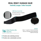 SISIYUYU Invisible Tape-In Hair Extensions Human Hair, 14 Inch, 40g 20pcs, #1B Natural Black, Seamless Skin Weft for Fine Thin Hair - image 4
