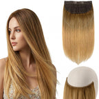 SISIYUYU Halo Hair Extensions Real Remy Human Hair, 12 Inch, 70g, Chocolate Brown, Invisible Wire for Thin Hair & Natural Volume - image 8
