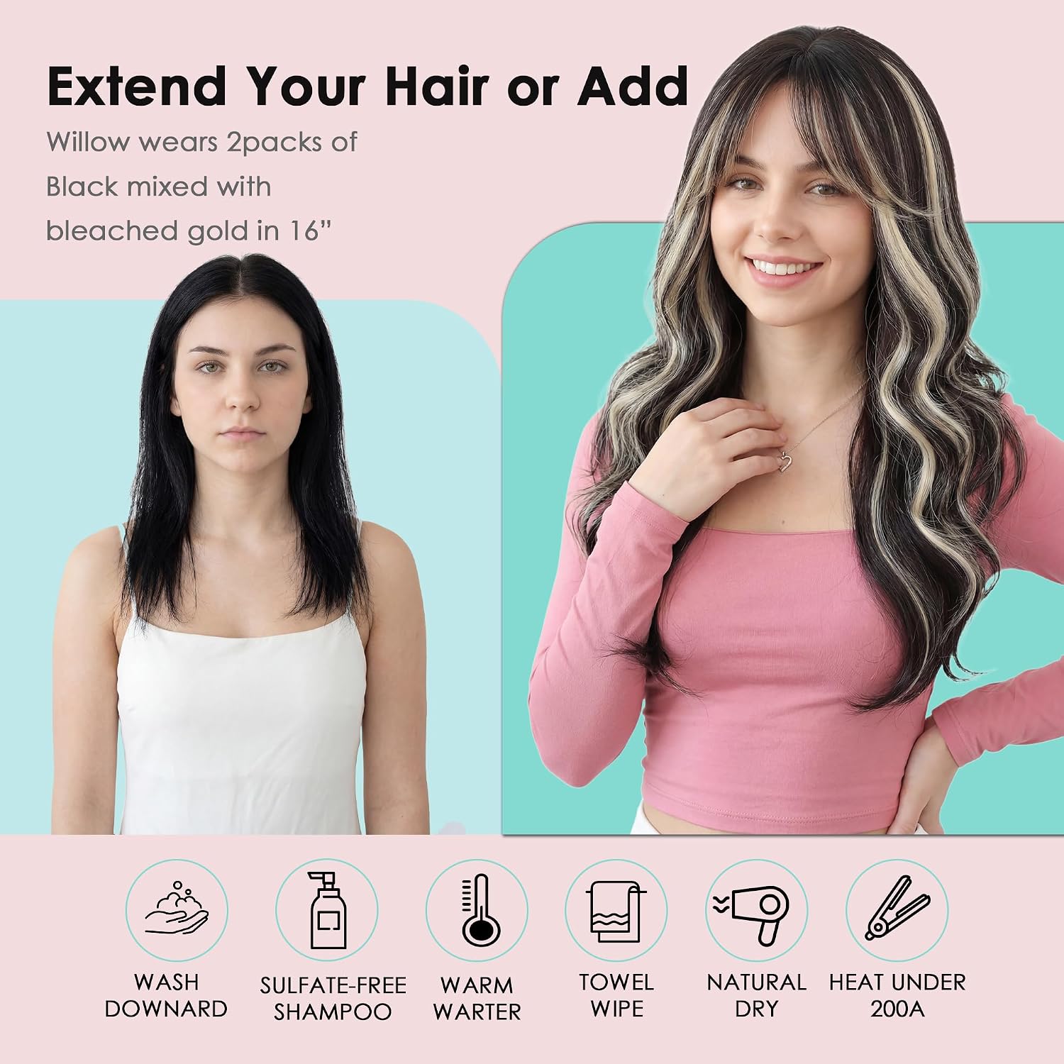 SISIYUYU Invisible Tape-In Hair Extensions Human Hair, 12 Inch, 40g 20pcs, #1B/60, Seamless Skin Weft for Fine Thin Hair - image 7