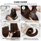 SISIYUYU Halo Hair Extensions Real Remy Human Hair, 12 Inch, 70g, Chocolate Brown, Invisible Wire for Thin Hair & Natural Volume - image 5