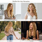 SISIYUYU Halo Hair Extensions Real Remy Human Hair, 14 Inch, 70g, Bronde Balayage, Invisible Wire for Thin Hair & Natural Volume - image 9