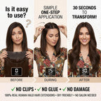 SISIYUYU Halo Hair Extensions Real Remy Human Hair, 12 Inch, 70g, Chocolate Brown, Invisible Wire for Thin Hair & Natural Volume - image 7