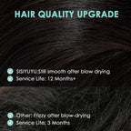SISIYUYU Invisible Tape-In Hair Extensions Human Hair, 12 Inch, 40g 20pcs, #1B Natural Black, Seamless Skin Weft for Fine Thin Hair - image 2