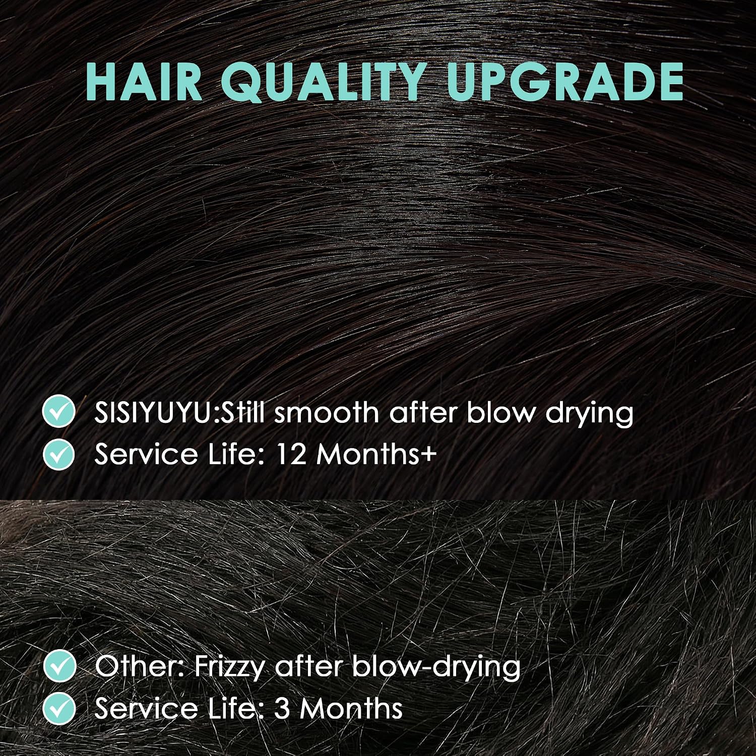 SISIYUYU Invisible Tape-In Hair Extensions Human Hair, 12 Inch, 40g 20pcs, #1B Natural Black, Seamless Skin Weft for Fine Thin Hair - image 2