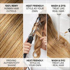 SISIYUYU Halo Hair Extensions Real Remy Human Hair, 14 Inch, 70g, Bronde Balayage, Invisible Wire for Thin Hair & Natural Volume - image 8