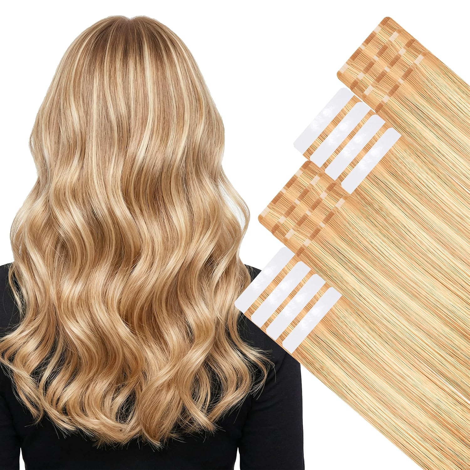 SISIYUYU Invisible Tape-In Human Hair Extensions