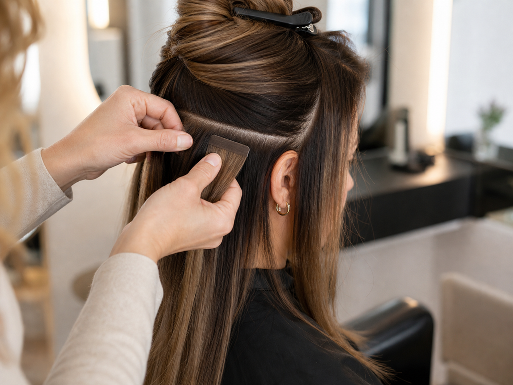 SISIYUYU Invisible Tape-In Human Hair Extensions