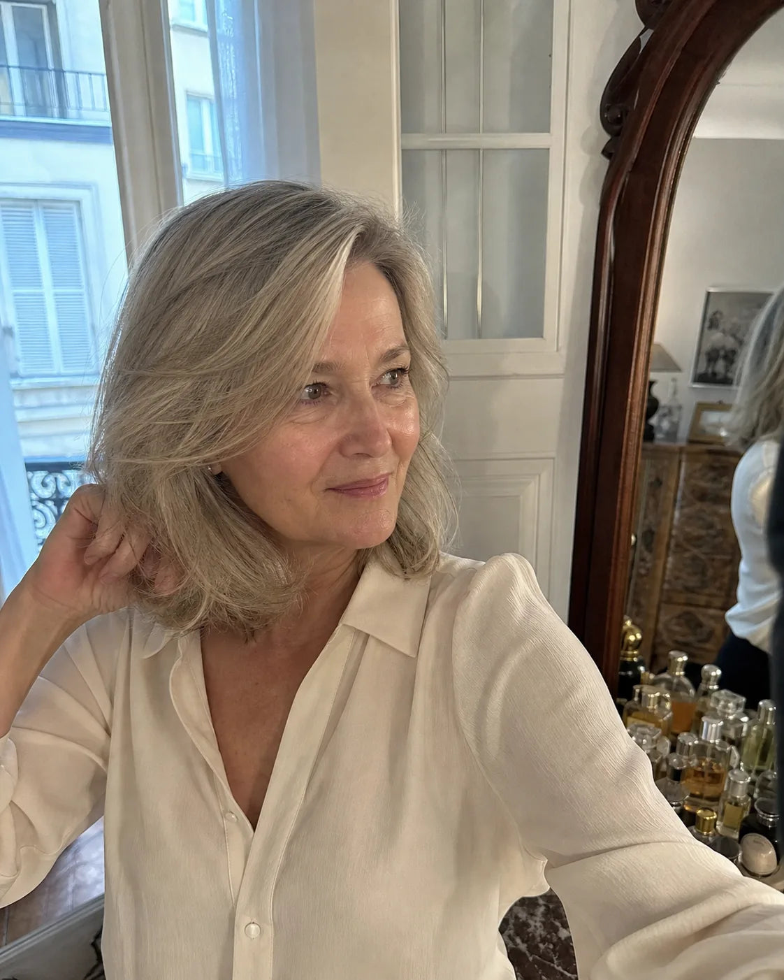 Silver-blonde softness, Halo hair inspiration