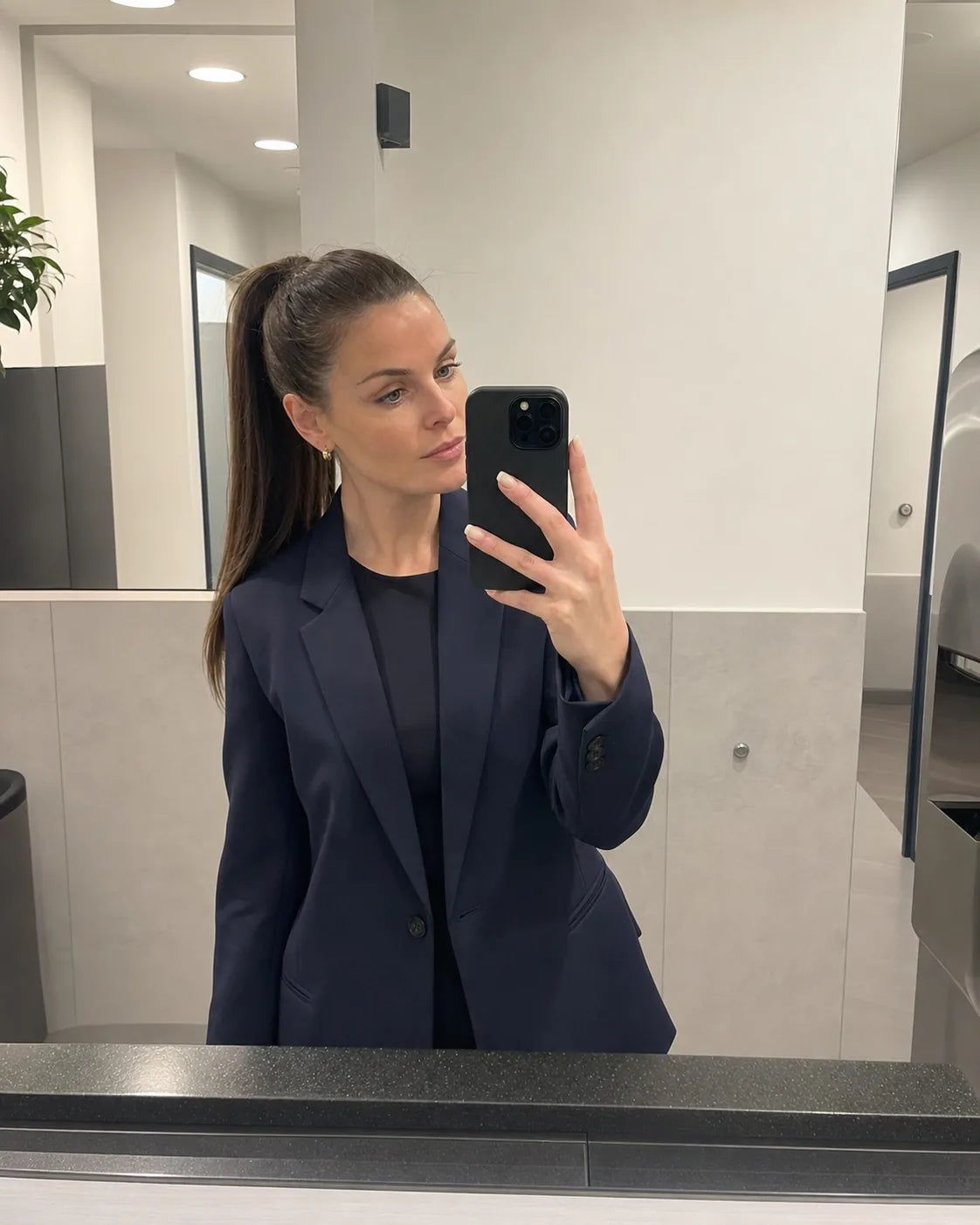 Workday brunette ponytail, Ponytail hair inspiration