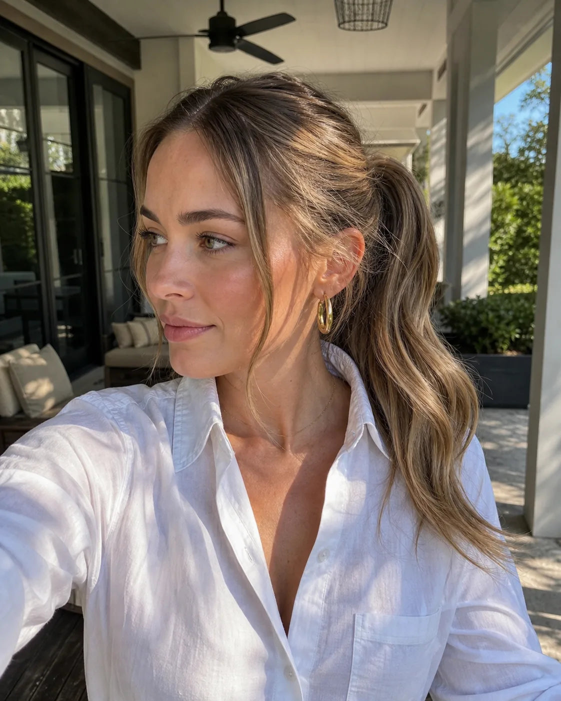 Honey-brown brunch ponytail, Ponytail hair inspiration